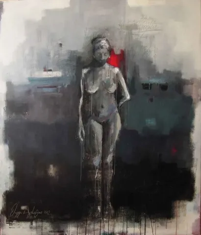 DUYGU AYDOĞAN — “isimsiz”, 2012 "isimsiz" eseri DUYGU AYDOĞAN tarafından 2012 yılında 120x140 cm ölçülerinde Tuval üzeri akrilik boya tekniği ile yapılmıştır.