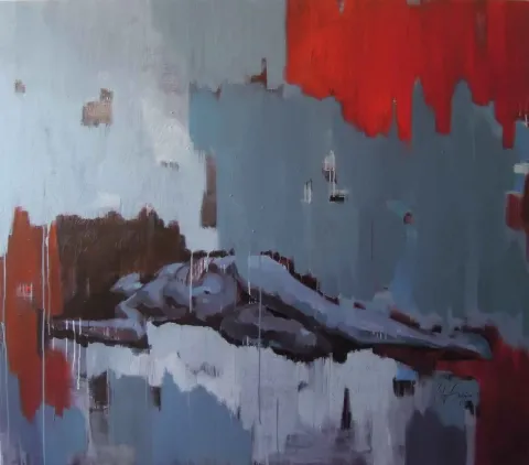 DUYGU AYDOĞAN — “isimsiz”, 2012 "isimsiz" eseri DUYGU AYDOĞAN tarafından 2012 yılında 160x200 cm ölçülerinde Tuval üzeri akrilik boya tekniği ile yapılmıştır.