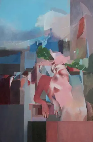 "isimsiz" eseri ALİ ÖZER tarafından 2012 yılında 60x40 cm ölçülerinde Tuval üzeri akrilik boya tekniği ile yapılmıştır.