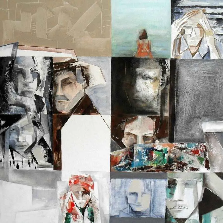 "isimsiz" eseri EVREN TEMEL tarafından 2011 yılında 100x100 cm ölçülerinde Tuval üzeri yağlı boya tekniği ile yapılmıştır.