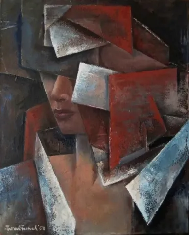 EVREN TEMEL — “isimsiz”, 2008 "isimsiz" eseri EVREN TEMEL tarafından 2008 yılında 50x40 cm ölçülerinde Tuval üzeri yağlı boya tekniği ile yapılmıştır.