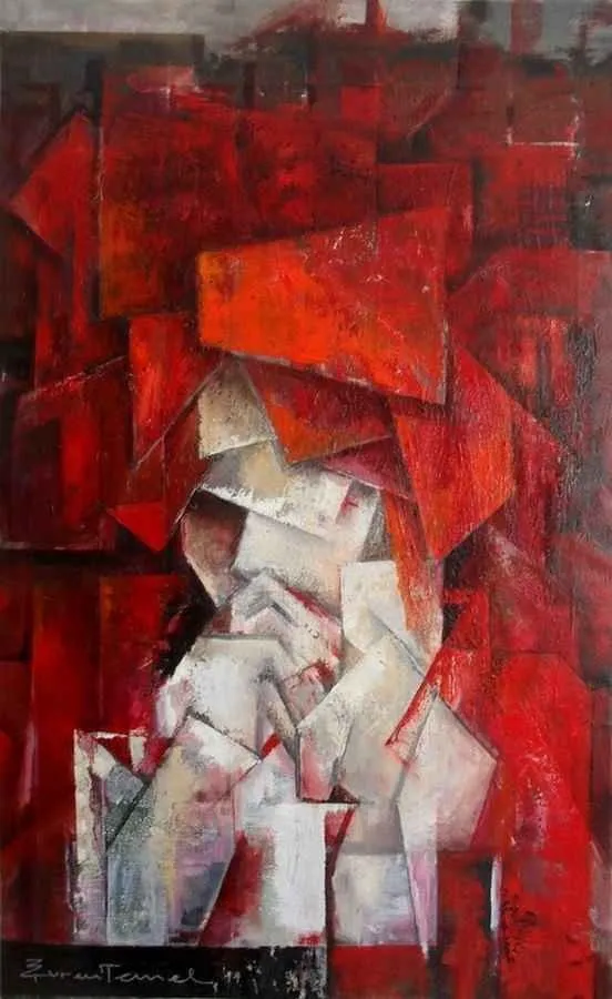 yakınlaştır "isimsiz" eseri EVREN TEMEL tarafından 2010 yılında 95x58 cm ölçülerinde Tuval üzeri yağlı boya tekniği ile yapılmıştır.