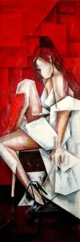 "isimsiz" eseri EVREN TEMEL tarafından 2009 yılında 170x55 cm ölçülerinde Tuval üzeri yağlı boya tekniği ile yapılmıştır.