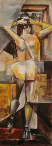 EVREN TEMEL — “isimsiz”, 2008 "isimsiz" eseri EVREN TEMEL tarafından 2008 yılında 120x42 cm ölçülerinde Tuval üzeri yağlı boya tekniği ile yapılmıştır.