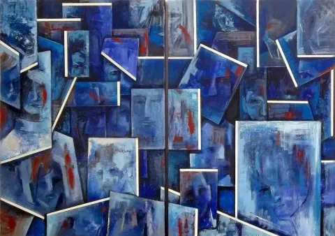 EVREN TEMEL — “isimsiz”, 2011 "isimsiz" eseri EVREN TEMEL tarafından 2011 yılında 100x140 cm ölçülerinde Tuval üzeri yağlı boya tekniği ile yapılmıştır.