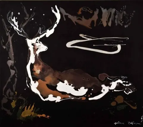 FÜSUN ÇAĞLAYAN — “çapiti”, 2012 "çapiti" eseri FÜSUN ÇAĞLAYAN tarafından 2012 yılında 150x170 cm ölçülerinde Tuval üzeri akrilik boya tekniği ile yapılmıştır.