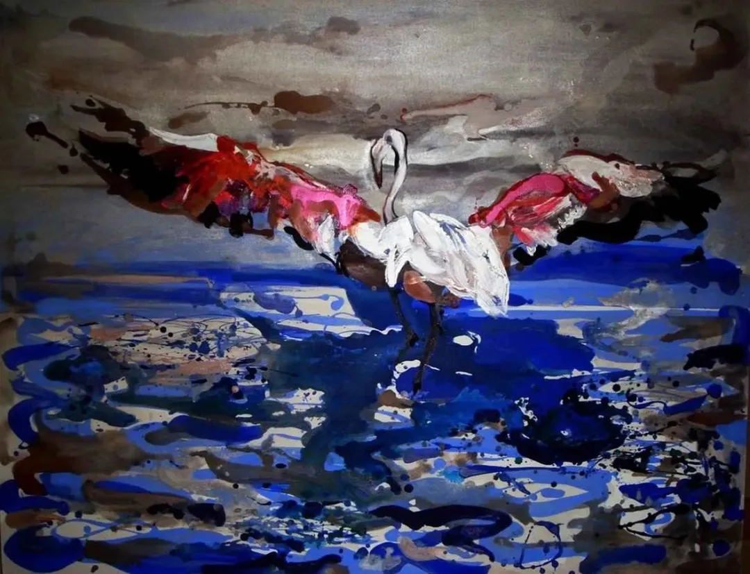 yakınlaştır "uçuş" eseri FÜSUN ÇAĞLAYAN tarafından 2012 yılında 100x120 cm ölçülerinde Tuval üzeri akrilik boya tekniği ile yapılmıştır.