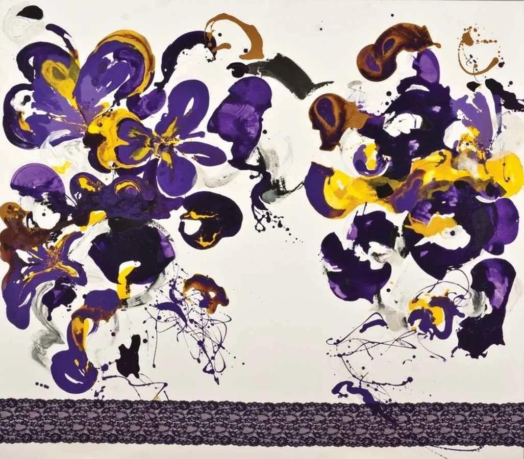 yakınlaştır "menekşe rast" eseri FÜSUN ÇAĞLAYAN tarafından 2012 yılında 150x170 cm ölçülerinde Tuval üzeri akrilik boya tekniği ile yapılmıştır.