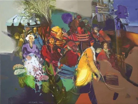 "isimsiz" eseri HAKAN ESMER tarafından 2012 yılında 46x61 cm ölçülerinde Tuval üzeri yağlı boya tekniği ile yapılmıştır.