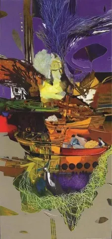 "isimsiz" eseri HAKAN ESMER tarafından 2012 yılında 110x50 cm ölçülerinde Tuval üzeri yağlı boya tekniği ile yapılmıştır.