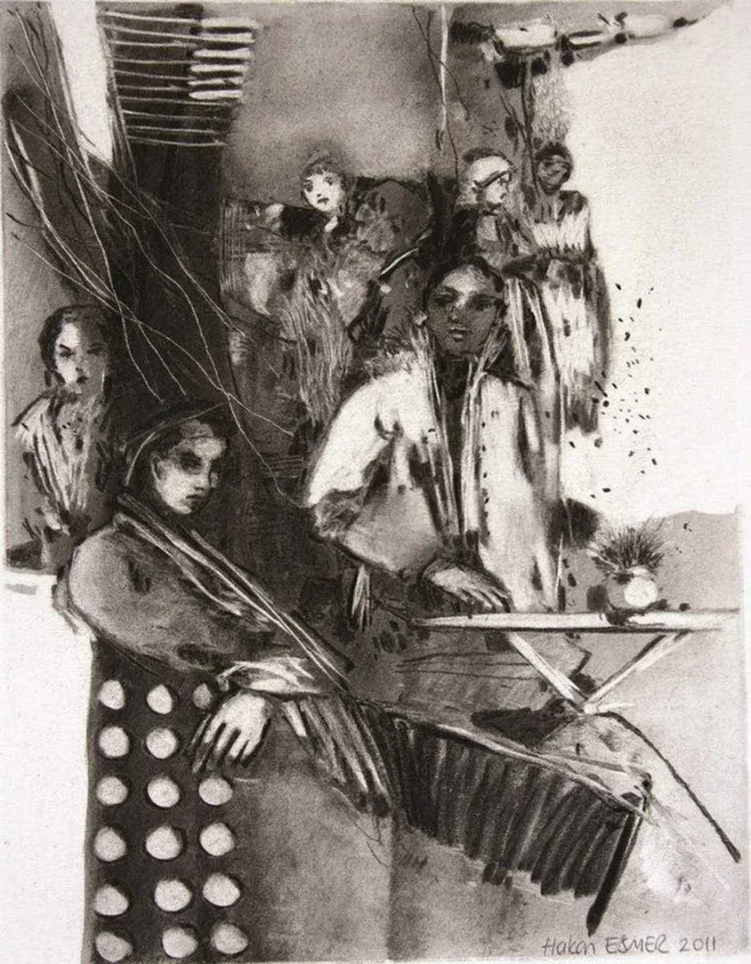 yakınlaştır "isimsiz" eseri HAKAN ESMER tarafından 2011 yılında 26x20 cm ölçülerinde Tuval üzeri yağlı boya tekniği ile yapılmıştır.