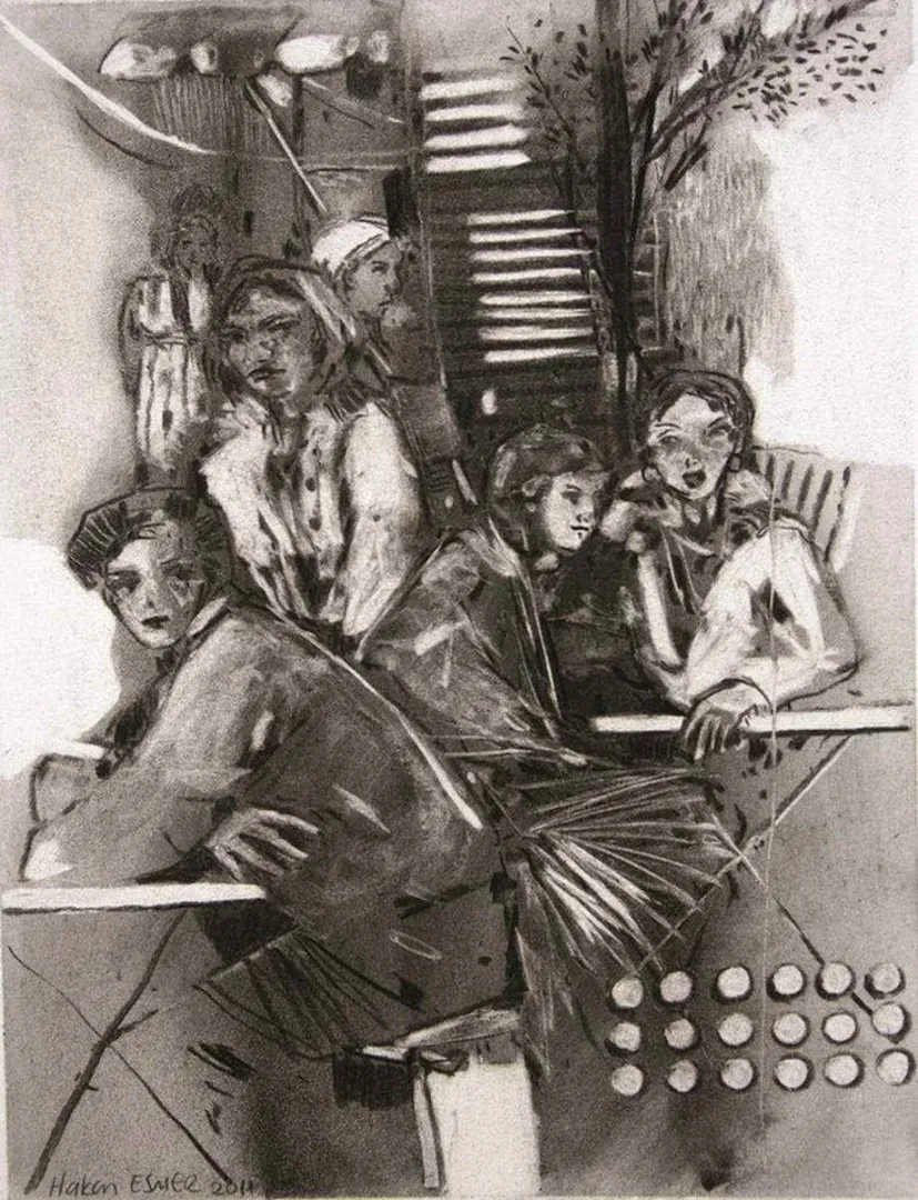 yakınlaştır "isimsiz" eseri HAKAN ESMER tarafından 2011 yılında 26x20 cm ölçülerinde Tuval üzeri yağlı boya tekniği ile yapılmıştır.