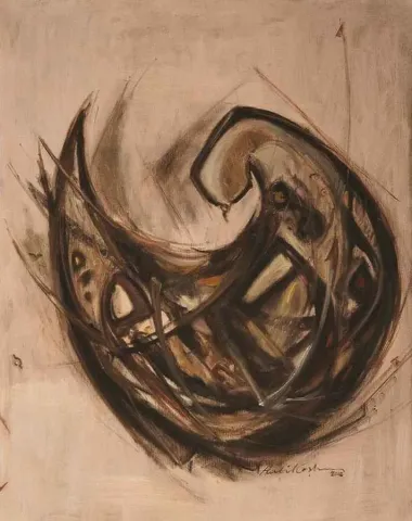 "isimsiz" eseri HALİL COŞKUN tarafından 2012 yılında 107x85 cm ölçülerinde Tuval üzeri yağlı boya tekniği ile yapılmıştır.