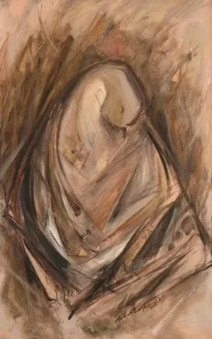 "isimsiz" eseri HALİL COŞKUN tarafından 2011 yılında 81x50 cm ölçülerinde Tuval üzeri yağlı boya tekniği ile yapılmıştır.