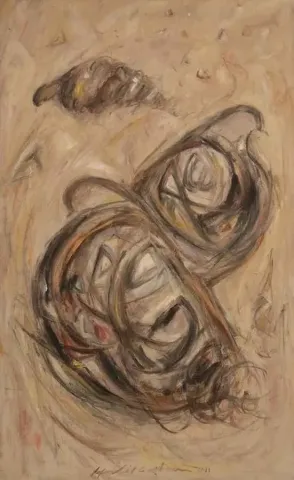 "isimsiz" eseri HALİL COŞKUN tarafından 2011 yılında 81x50 cm ölçülerinde Tuval üzeri yağlı boya tekniği ile yapılmıştır.