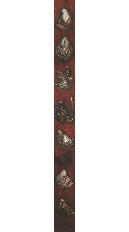 HALİL COŞKUN — “isimsiz”, 2012 "isimsiz" eseri HALİL COŞKUN tarafından 2012 yılında 140x13 cm ölçülerinde Tuval üzeri yağlı boya tekniği ile yapılmıştır.