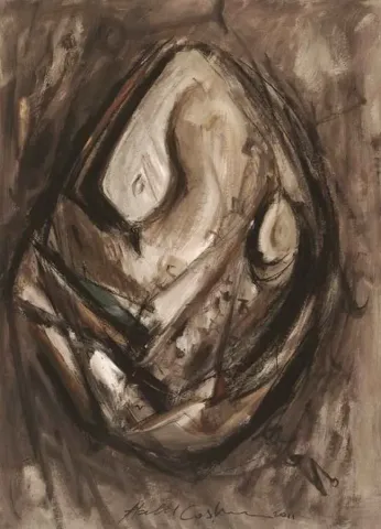 "isimsiz" eseri HALİL COŞKUN tarafından 2011 yılında 70x50 cm ölçülerinde Kağıt üzeri yağlı boya tekniği ile yapılmıştır.