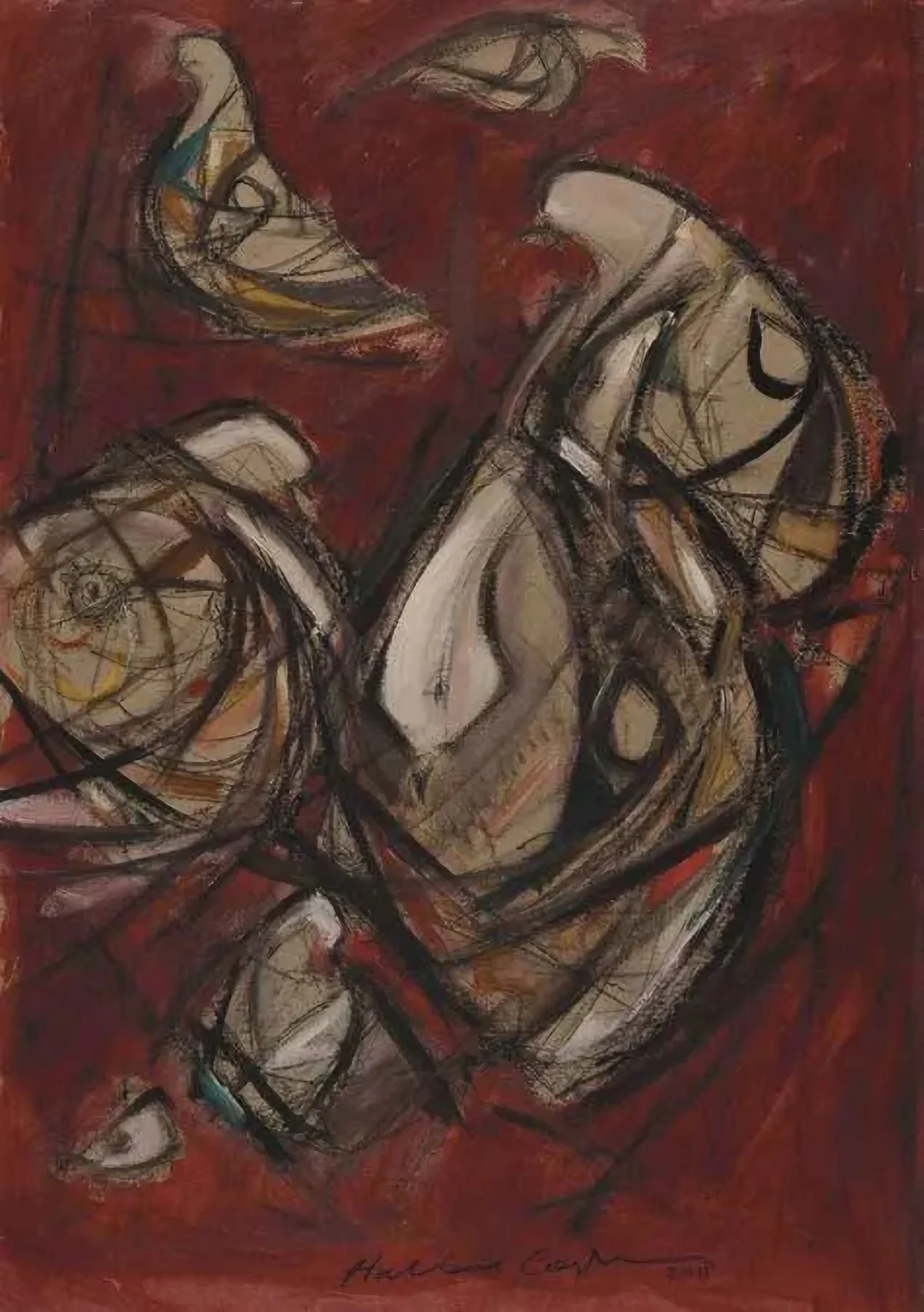 "isimsiz" eseri HALİL COŞKUN tarafından 2011 yılında 70x50 cm ölçülerinde Kağıt üzeri yağlı boya tekniği ile yapılmıştır.