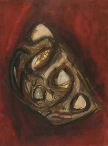 "isimsiz" eseri HALİL COŞKUN tarafından 2010 yılında 30x30 cm ölçülerinde Kağıt üzeri yağlı boya tekniği ile yapılmıştır.