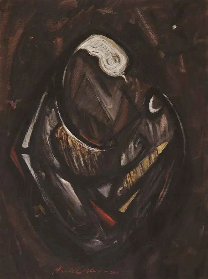 "isimsiz" eseri HALİL COŞKUN tarafından 2011 yılında 70x50 cm ölçülerinde Kağıt üzeri yağlı boya tekniği ile yapılmıştır.