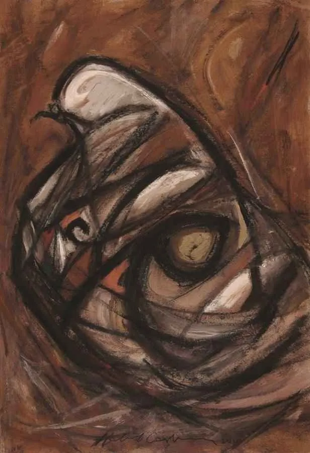 yakınlaştır "isimsiz" eseri HALİL COŞKUN tarafından 2011 yılında 70x50 cm ölçülerinde Kağıt üzeri yağlı boya tekniği ile yapılmıştır.
