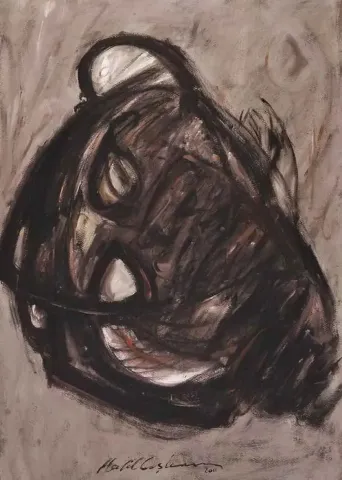 HALİL COŞKUN — “isimsiz”, 2011 "isimsiz" eseri HALİL COŞKUN tarafından 2011 yılında 70x50 cm ölçülerinde Kağıt üzeri yağlı boya tekniği ile yapılmıştır.