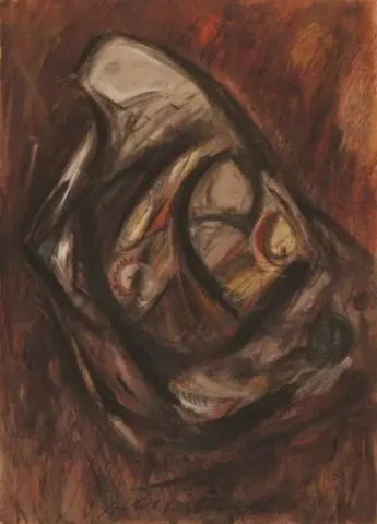 "isimsiz" eseri HALİL COŞKUN tarafından 2011 yılında 70x50 cm ölçülerinde Kağıt üzeri yağlı boya tekniği ile yapılmıştır.