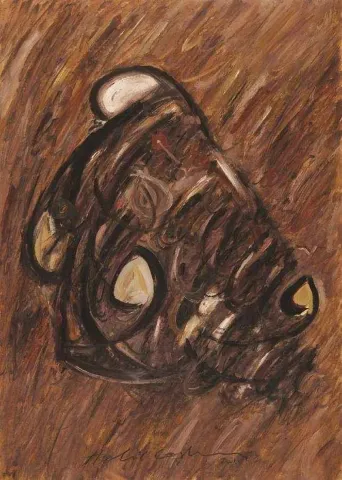 HALİL COŞKUN — “isimsiz”, 2011 "isimsiz" eseri HALİL COŞKUN tarafından 2011 yılında 70x50 cm ölçülerinde Kağıt üzeri yağlı boya tekniği ile yapılmıştır.
