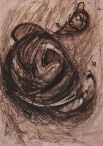 "isimsiz" eseri HALİL COŞKUN tarafından 2011 yılında 70x50 cm ölçülerinde Kağıt üzeri yağlı boya tekniği ile yapılmıştır.