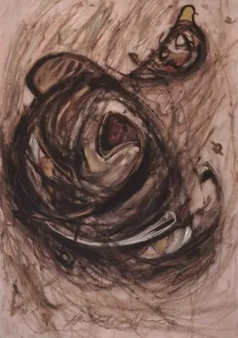 "isimsiz" eseri HALİL COŞKUN tarafından 2011 yılında 70x50 cm ölçülerinde Kağıt üzeri yağlı boya tekniği ile yapılmıştır.