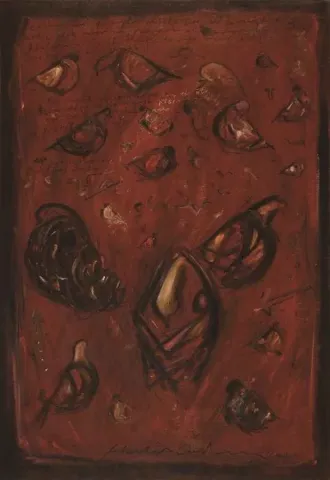 "isimsiz" eseri HALİL COŞKUN tarafından 2011 yılında 70x50 cm ölçülerinde Kağıt üzeri yağlı boya tekniği ile yapılmıştır.
