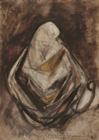 "isimsiz" eseri HALİL COŞKUN tarafından 2011 yılında 70x50 cm ölçülerinde Kağıt üzeri yağlı boya tekniği ile yapılmıştır.