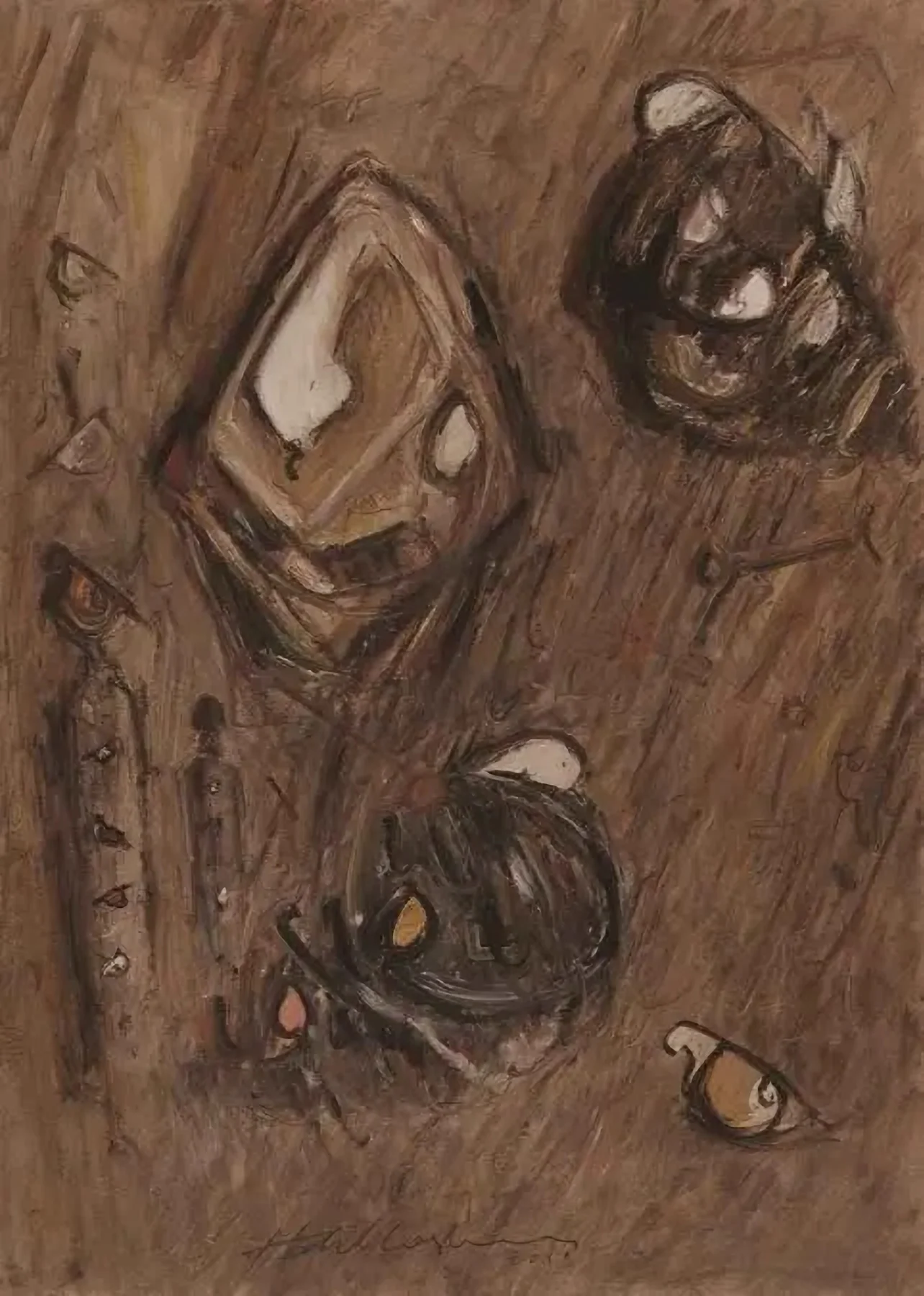 "isimsiz" eseri HALİL COŞKUN tarafından 2011 yılında 70x50 cm ölçülerinde Kağıt üzeri yağlı boya tekniği ile yapılmıştır.