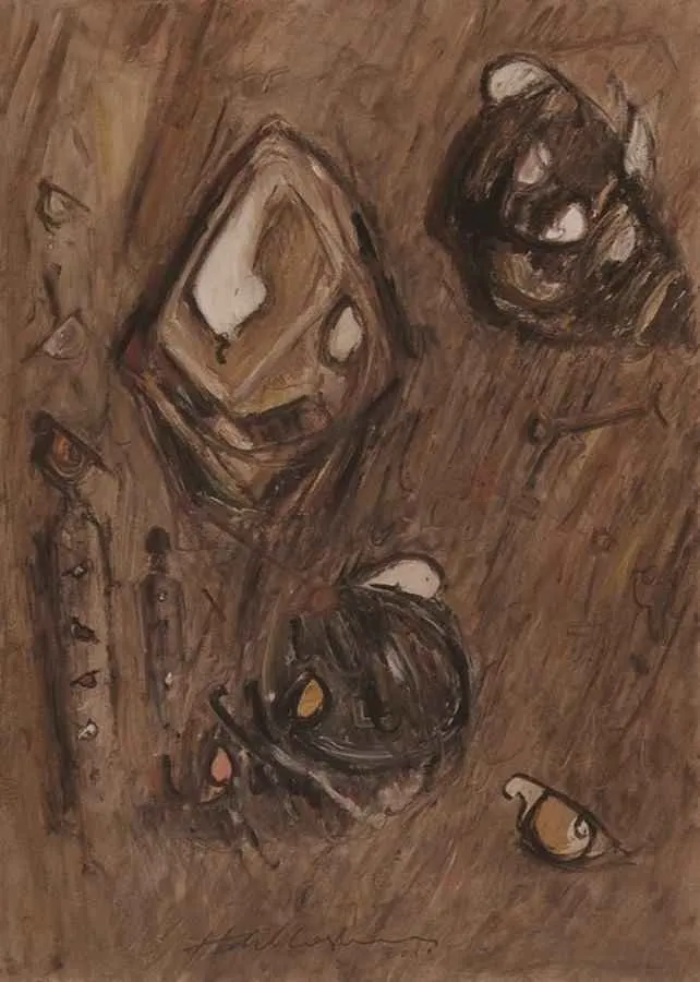 HALİL COŞKUN — “isimsiz”, 2011 "isimsiz" eseri HALİL COŞKUN tarafından 2011 yılında 70x50 cm ölçülerinde Kağıt üzeri yağlı boya tekniği ile yapılmıştır.