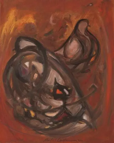 "isimsiz" eseri HALİL COŞKUN tarafından 2011 yılında 50x40 cm ölçülerinde Tuval üzeri yağlı boya tekniği ile yapılmıştır.