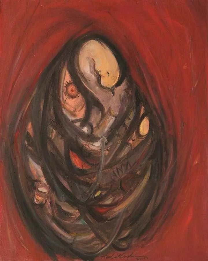 "isimsiz" eseri HALİL COŞKUN tarafından 2011 yılında 50x40 cm ölçülerinde Tuval üzeri yağlı boya tekniği ile yapılmıştır.