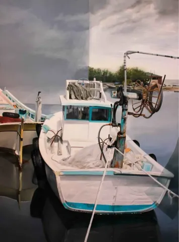 "İsimsiz" eseri EVREN OĞUZBALABAN tarafından 2012 yılında 120x90 cm ölçülerinde Tuval üzeri yağlı boya tekniği ile yapılmıştır.