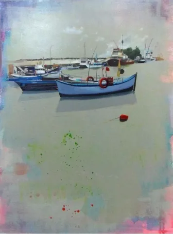 "İsimsiz" eseri LEVENT OYLUÇTARHAN tarafından 2012 yılında 120x90 cm ölçülerinde Tuval üzeri yağlı boya tekniği ile yapılmıştır.