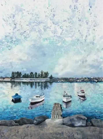 ÖZGE ÖNER — “İsimsiz”, 2012 "İsimsiz" eseri ÖZGE ÖNER tarafından 2012 yılında 120x90 cm ölçülerinde Tuval üzeri yağlı boya tekniği ile yapılmıştır.