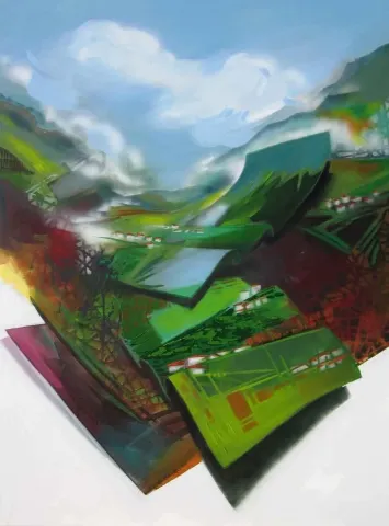 RIDVAN ÖZGÜR — “İsimsiz”, 2012 "İsimsiz" eseri RIDVAN ÖZGÜR tarafından 2012 yılında 120x90 cm ölçülerinde Tuval üzeri yağlı boya tekniği ile yapılmıştır.