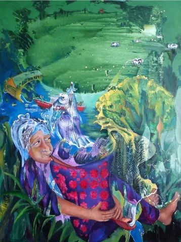 ÜMİT YİĞİT — “İsimsiz”, 2012 "İsimsiz" eseri ÜMİT YİĞİT tarafından 2012 yılında 120x90 cm ölçülerinde Tuval üzeri yağlı boya tekniği ile yapılmıştır.