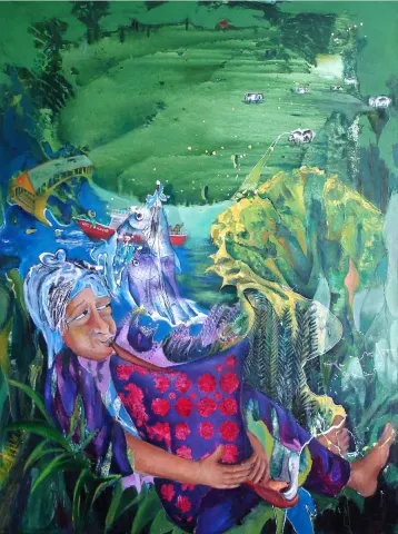 ÜMİT YİĞİT — “İsimsiz”, 2012 "İsimsiz" eseri ÜMİT YİĞİT tarafından 2012 yılında 120x90 cm ölçülerinde Tuval üzeri yağlı boya tekniği ile yapılmıştır.