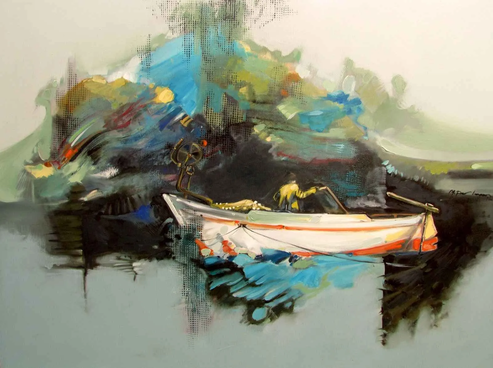 "İsimsiz" eseri MEHMET PARLAYAN tarafından 2012 yılında 90x120 cm ölçülerinde Tuval üzeri yağlı boya tekniği ile yapılmıştır.