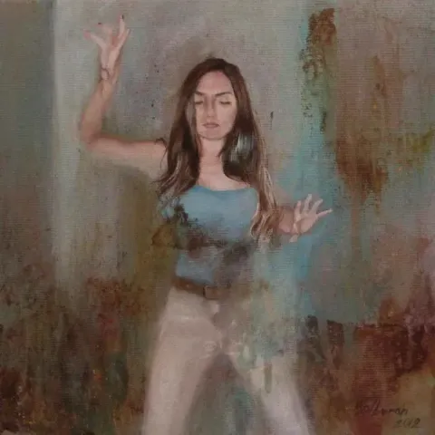 "isimsiz" eseri AHMET KOLBURAN tarafından 20x20 cm ölçülerinde yapılmıştır.