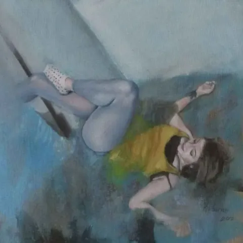 "isimsiz" eseri AHMET KOLBURAN tarafından 20x20 cm ölçülerinde yapılmıştır.