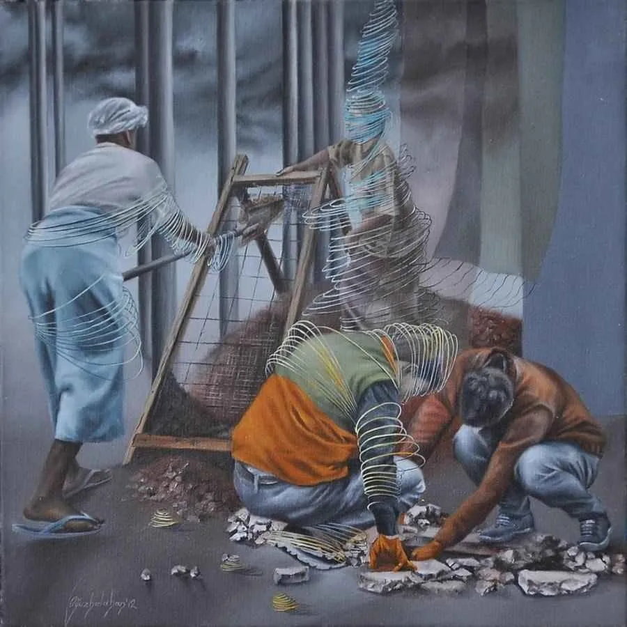 "isimsiz" eseri EVREN OĞUZBALABAN tarafından 20x20 cm ölçülerinde yapılmıştır.