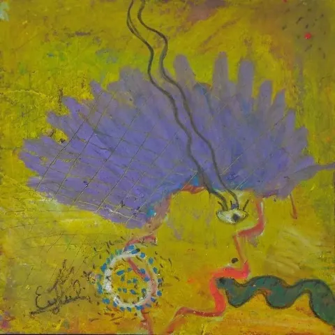 "isimsiz" eseri EYLÜL ESMER tarafından 20x20 cm ölçülerinde yapılmıştır.