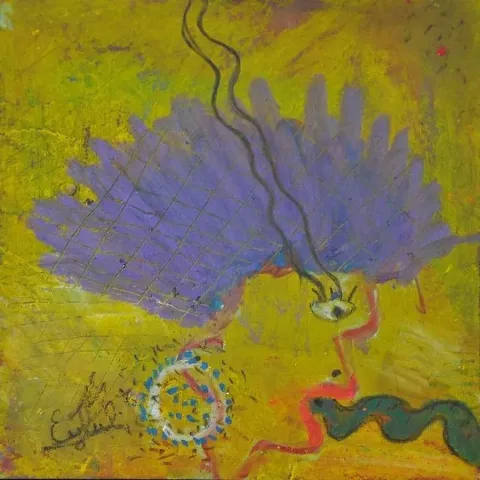 EYLÜL ESMER — “isimsiz” "isimsiz" eseri EYLÜL ESMER tarafından 20x20 cm ölçülerinde yapılmıştır.