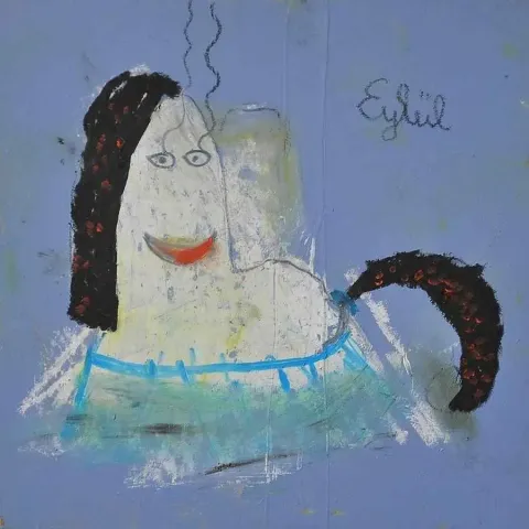 "isimsiz" eseri EYLÜL ESMER tarafından 20x20 cm ölçülerinde yapılmıştır.