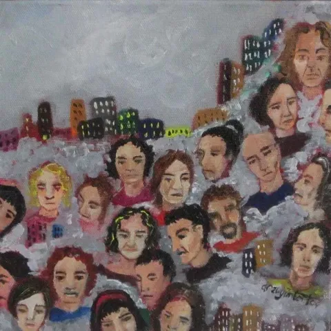ARZU TORTOÇ — “isimsiz” "isimsiz" eseri ARZU TORTOÇ tarafından 20x20 cm ölçülerinde yapılmıştır.